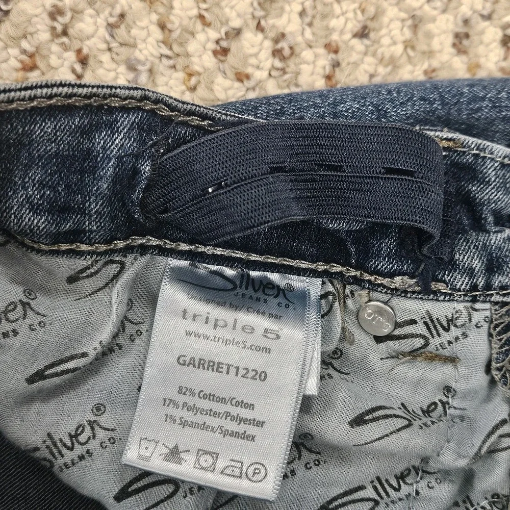 Lot of 2 - Silver Jeans‎ Zane Garret Girls Size 10 Denim Cowboy Bootcut Jeans